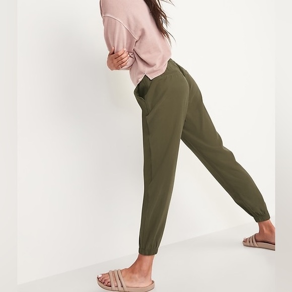 *BLACK* Old Navy Twill Joggers - Picture 6 of 6